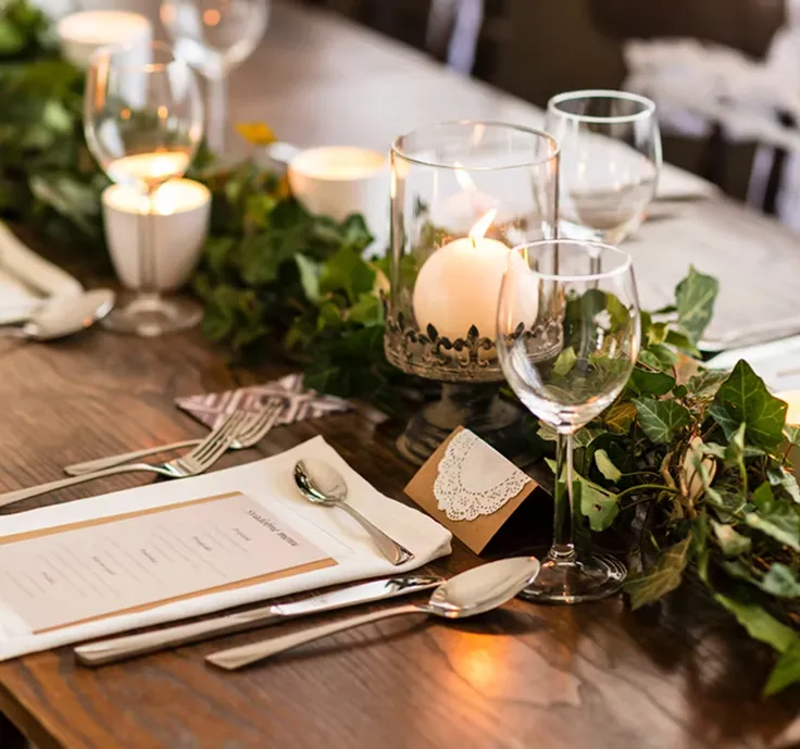 Interior view of Coral Gables Country Club with a bar, a dance floor, and a stage