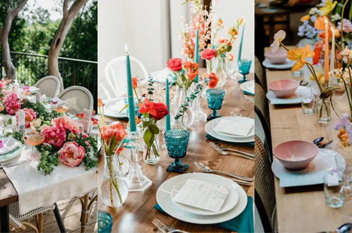 Colorful and Vibrant Mothers Day Table