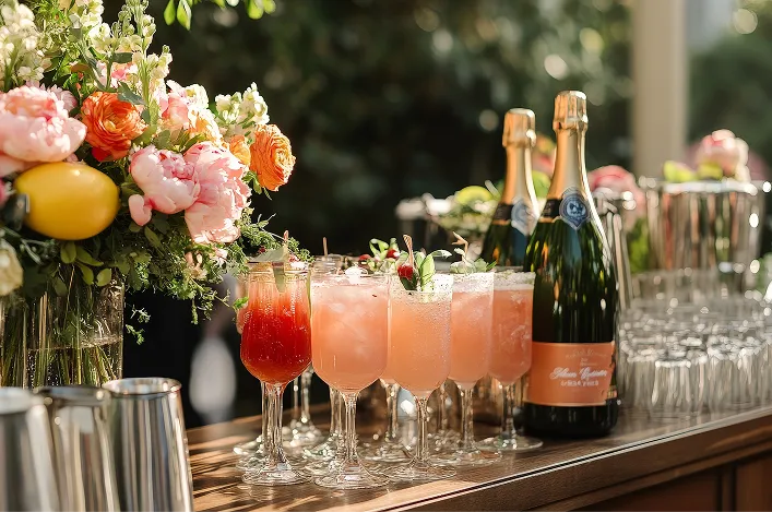 spring wedding cocktails