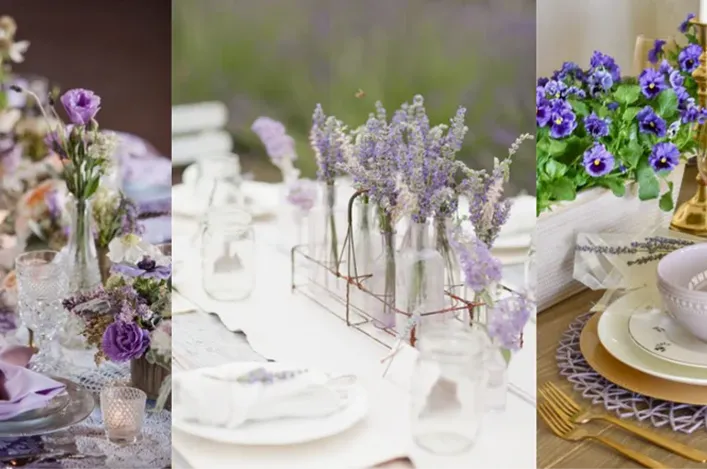 Lush Lavender Tablescapes