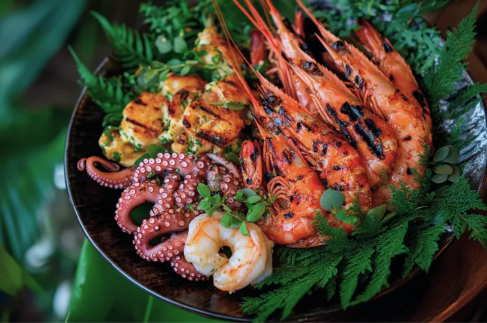 Tropical Party Menu